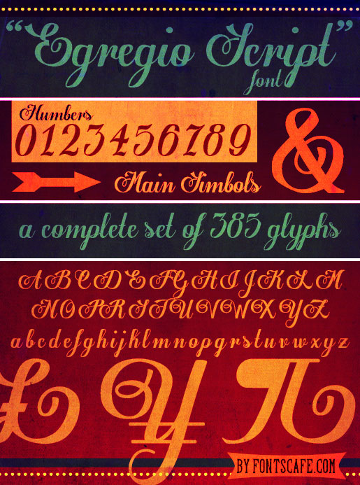 Egregio Script font | Fonts Cafe