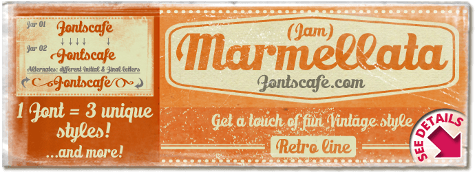 "Marmellata (Jam) Pack" font