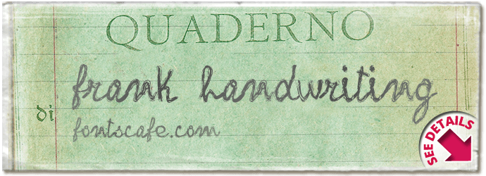 "frank handwriting" font