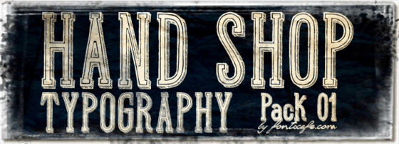 "Hand Shop Typography_Pack 01" fonts