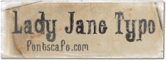 "Lady Jane Typo" font_typography